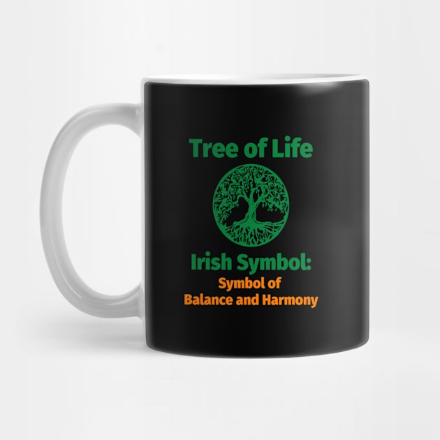 Tree of Life Irish Symbol: Symbol of Balance and Harmony Orange by IrishPOD